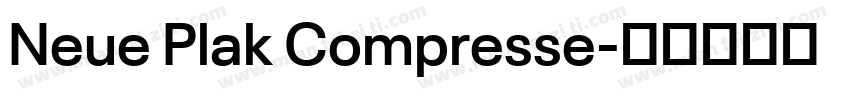 Neue Plak Compresse字体转换